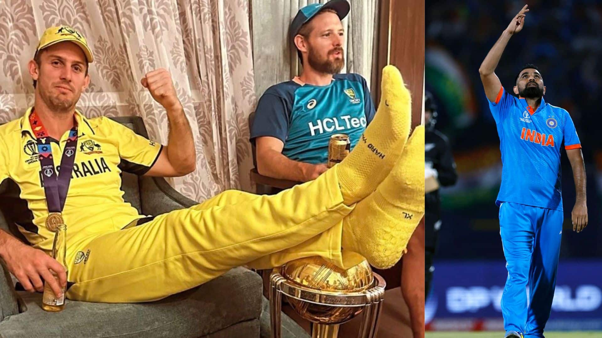 'Trophy For Which..': 'Hurt' Shami Condemns Mitchell Marsh's Feet On Trophy Gesture